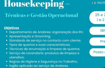 Vieira do Minho promove formação “Housekeeping – Técnicas e Gestão Operacional” - 