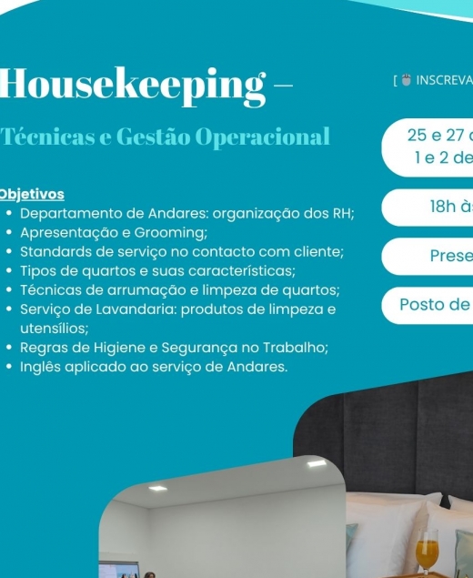 Vieira do Minho promove formação “Housekeeping – Técnicas e Gestão Operacional”